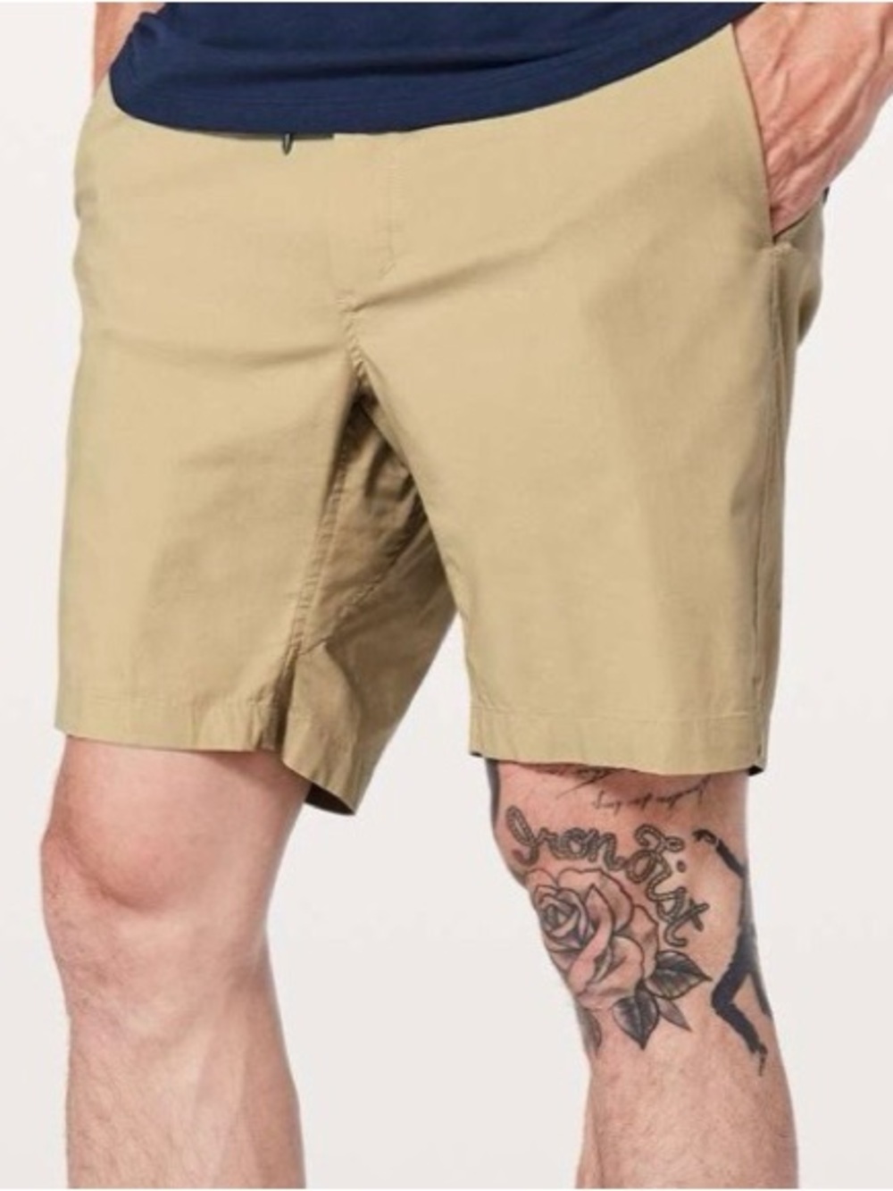 lululemon bowline shorts 8” Color tofino sands size large